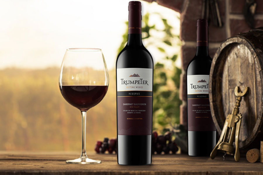 Chai rượu vang đỏ Trumpeter Reserve Cabernet Sauvignon