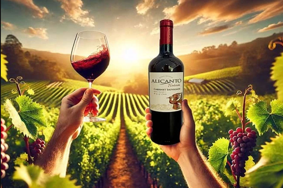 Sản xuất rượu Alicanto Reserva Cabernet Sauvignon
