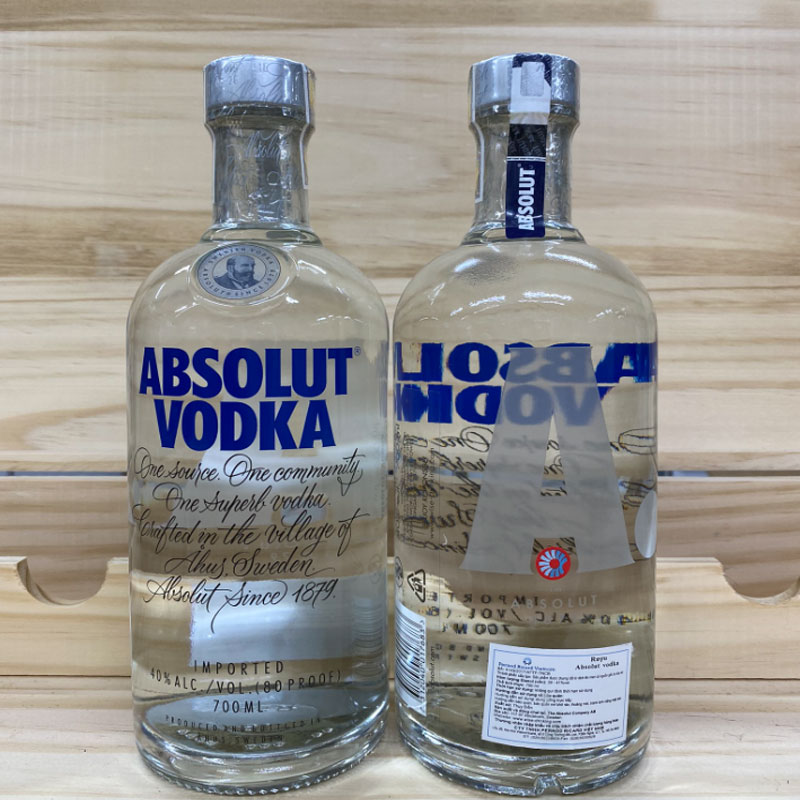Absolut Vodka mang hương vị trung tính cân bằng
