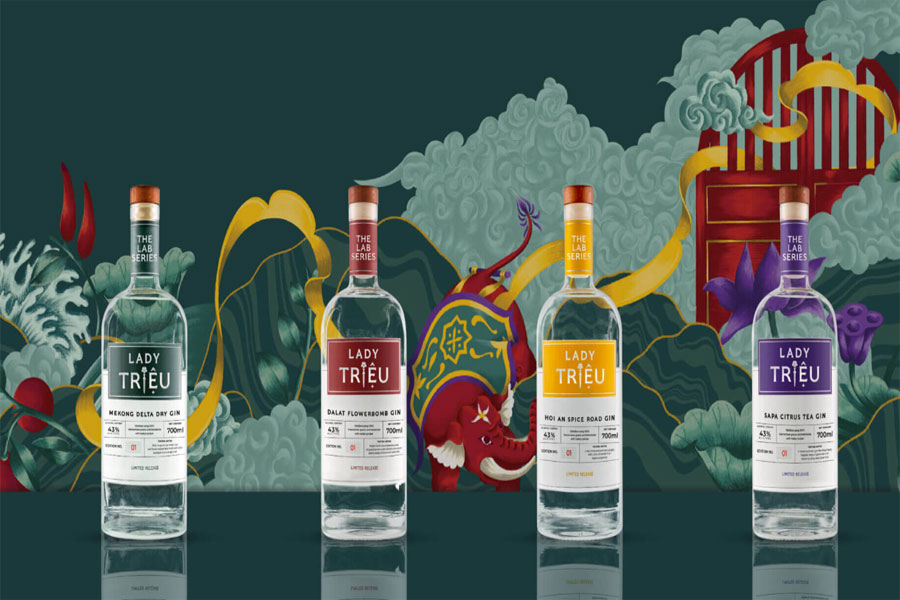 Rượu Lady Trieu Contemporary Vietnam Gin Chính Hãng tại Việt Âu Bev