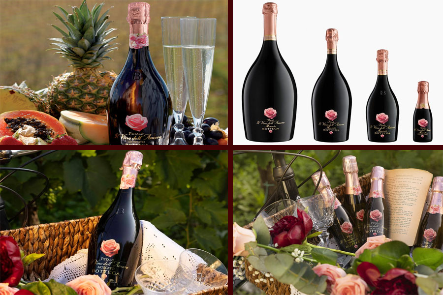Bottega Vino Dell’Amore Petalo Moscato là loại rượu vang hồng sủi tăm của Ý