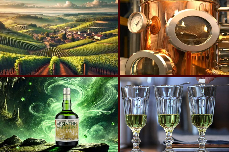 Quy trình sản xuất cơ bản của rượu Absinthe