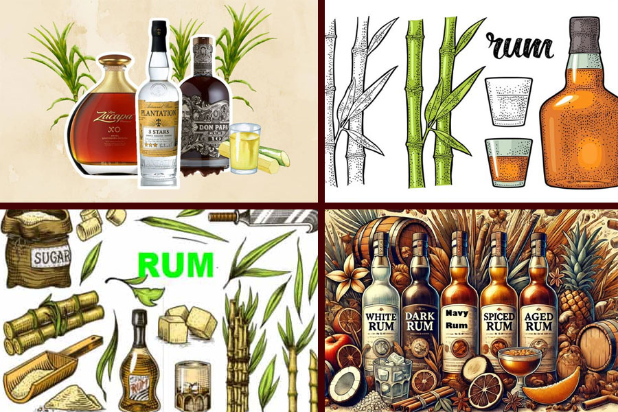 Rượu Rum là loại rượu được làm từ cây mía