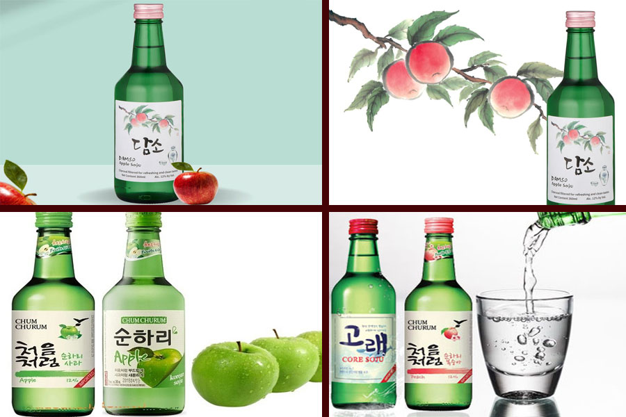 Apple Soju là rượu hương táo rất được yêu thích