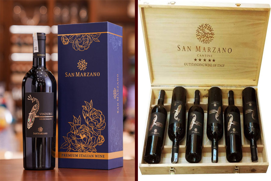 Một số dòng rượu Vindoro đang bán tại Việt Âu Bev