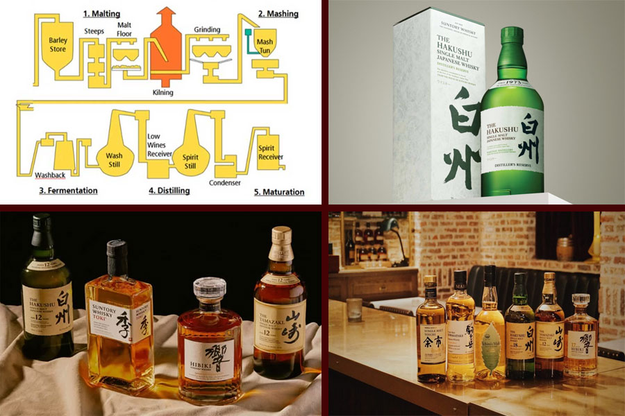 Quy trình sản xuất rượu Hakushu đúng chuẩn