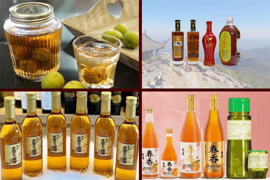 Rượu mơ có nguồn gốc từ nhiều nước châu Á