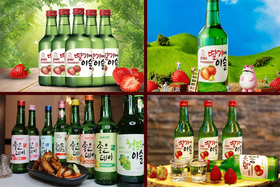 Strawberry Soju có hương vị ngọt dịu và hài hoà