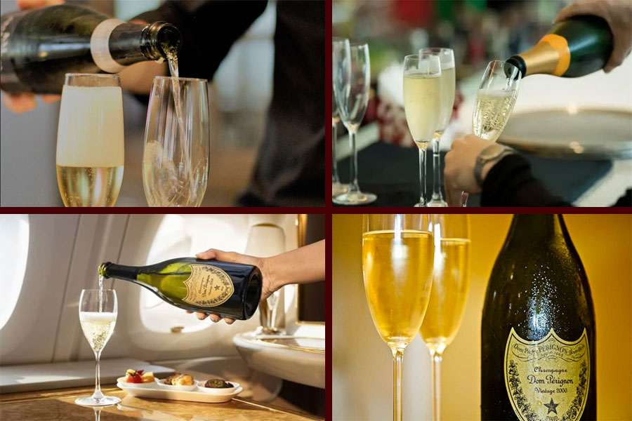 Thưởng thức rượu Dom Perignon đúng chuẩn