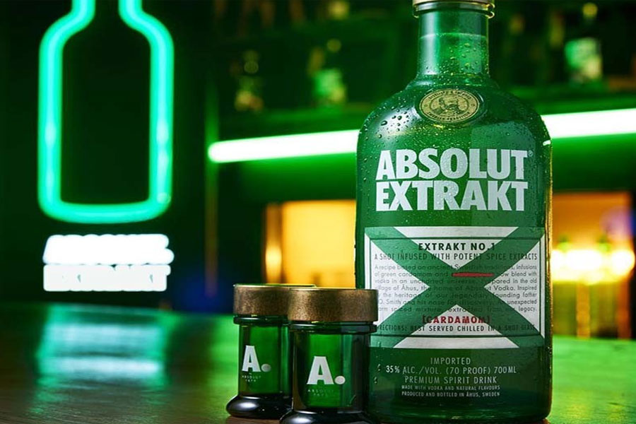 Absolut Extrakt Vodka sở hữu hương thơm thảo mộc cá tính