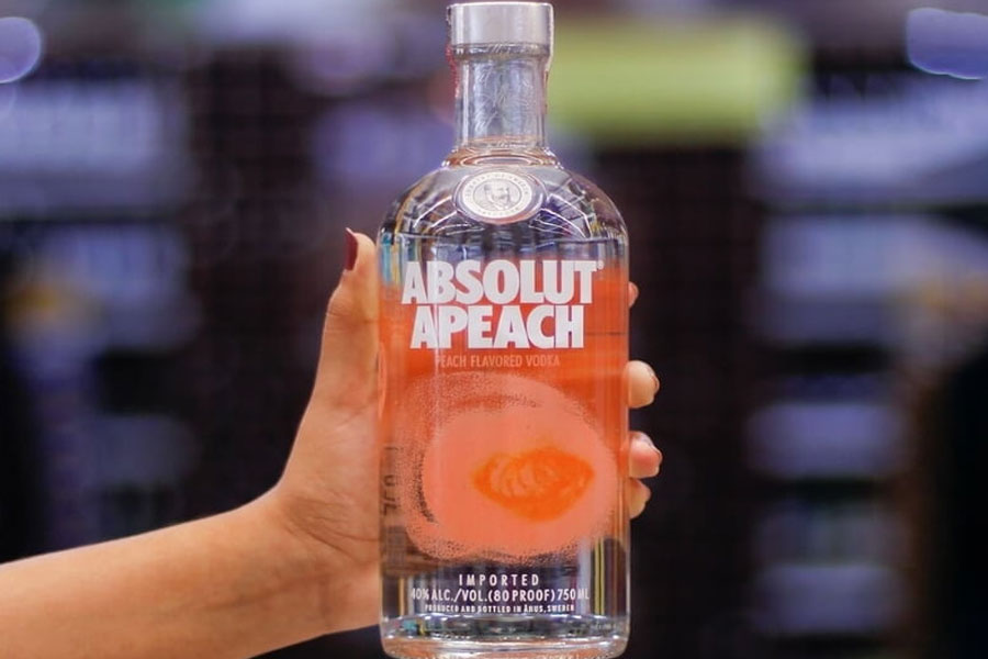 Rượu Absolut Apeach Vodka là một dòng rượu hương vị
