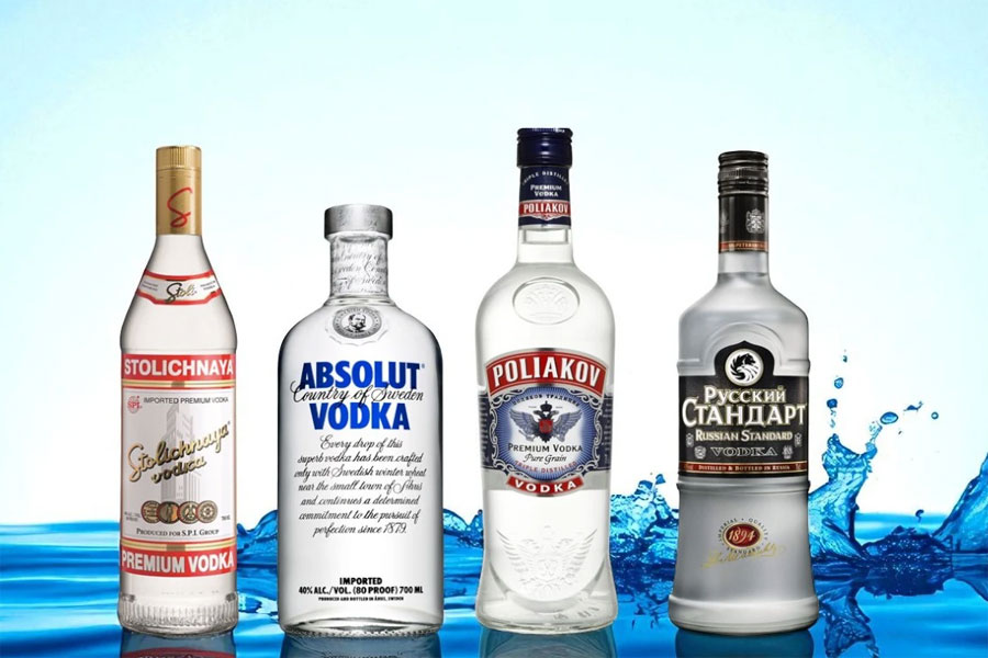 Vodka cao cấp thường được sử dụng nguyên chất